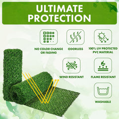 Grass Chain link Fence